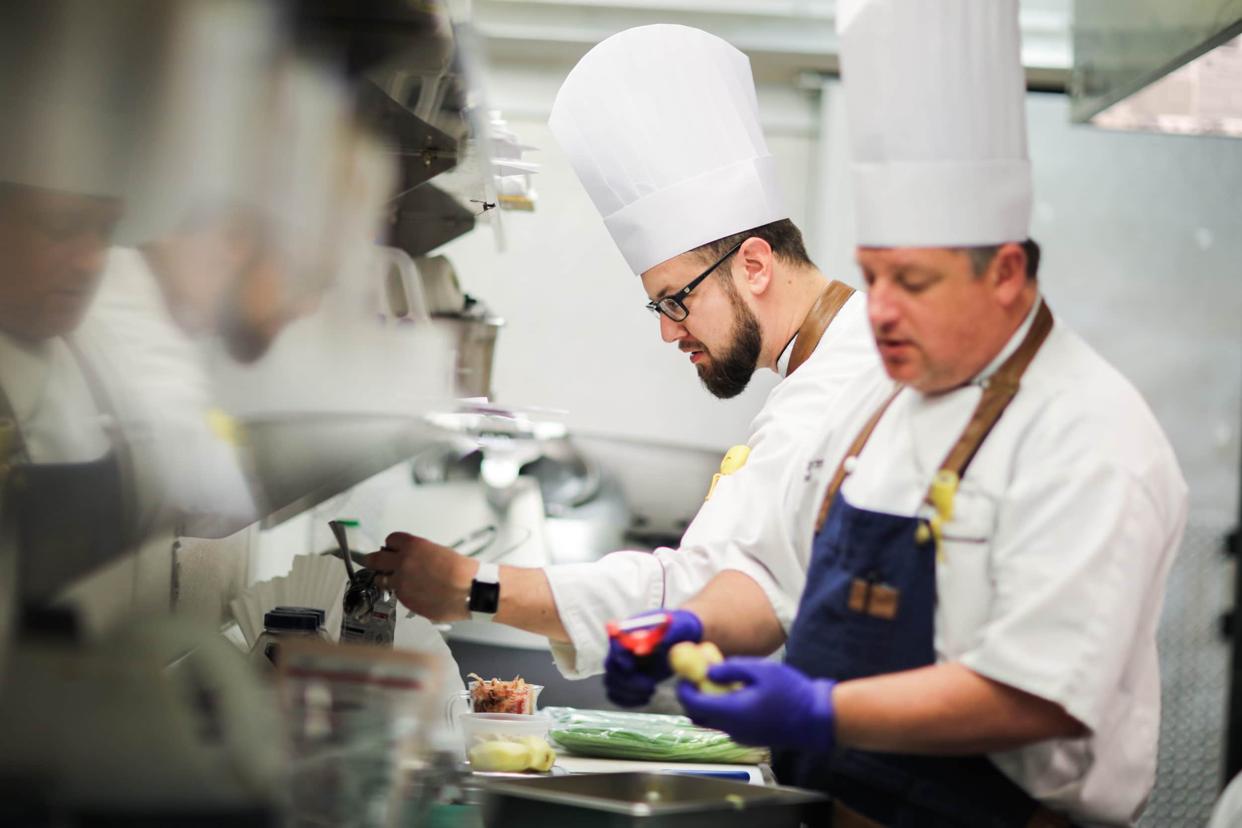 chefs in kitchen