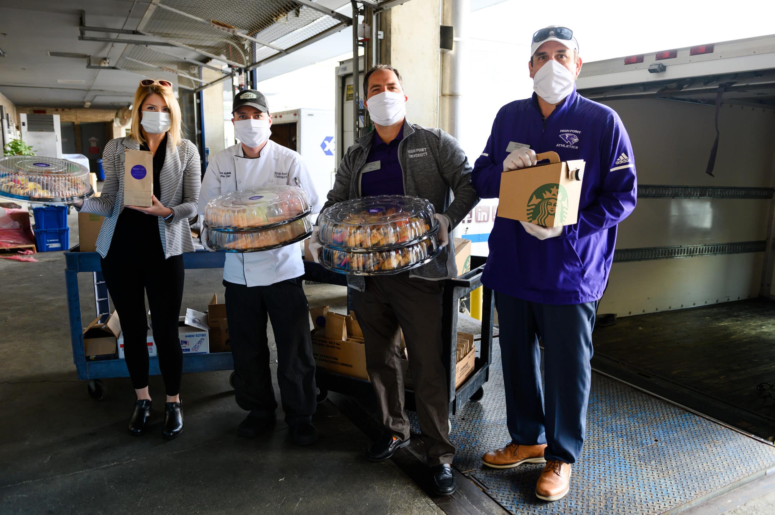 High Point University Dining Team Delivers Food to Nurses in honor of National Nurses Day