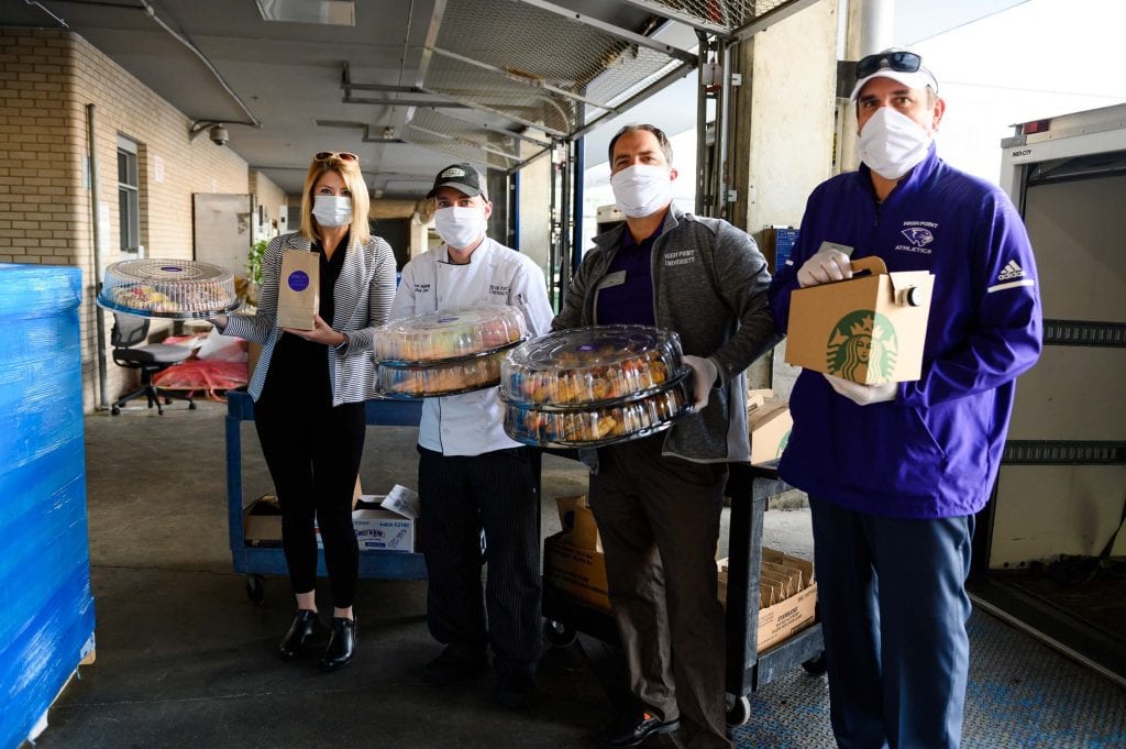 High Point University Dining Team Delivers Food to Nurses in honor of National Nurses Day