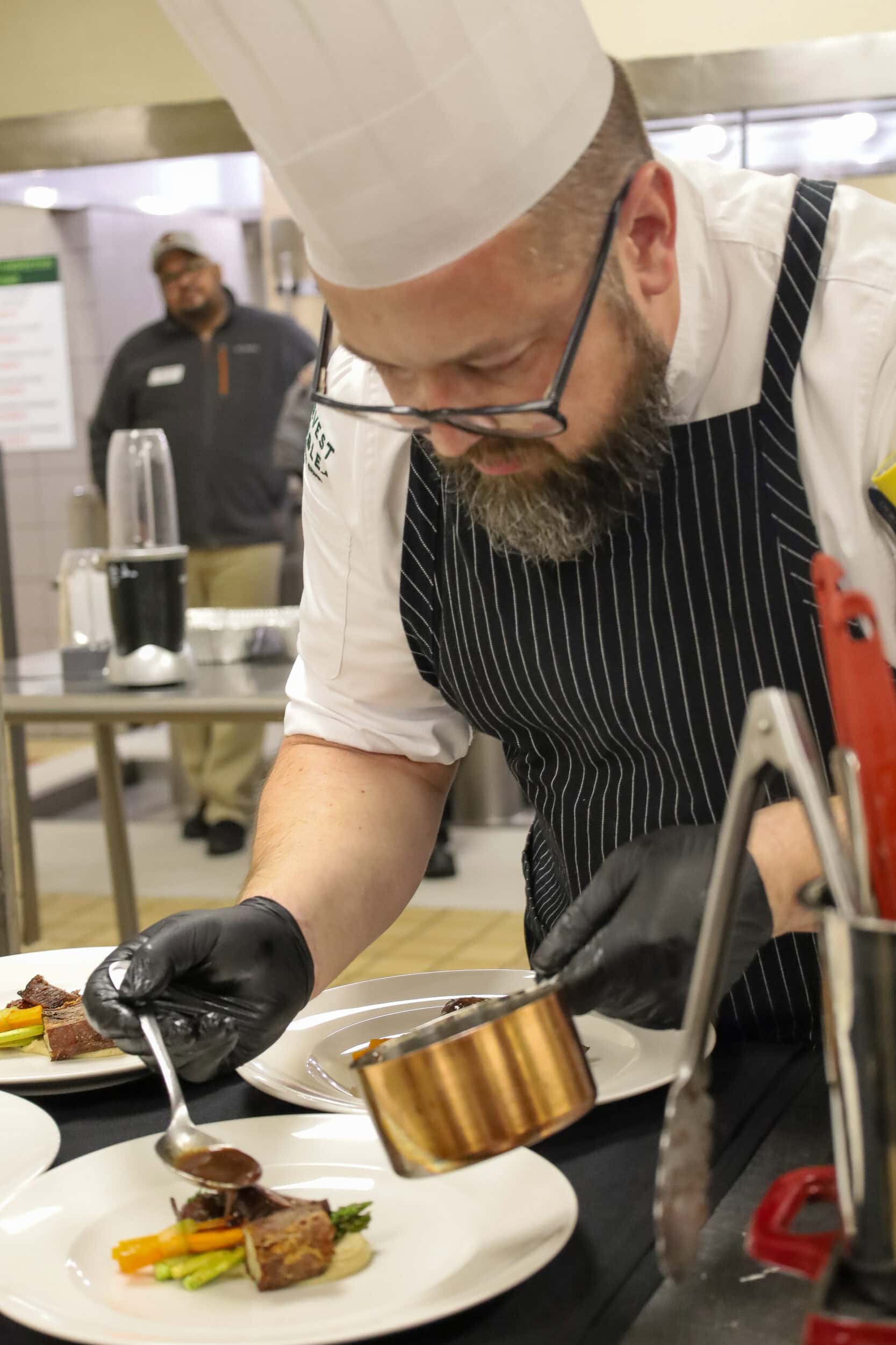 chef plating meal